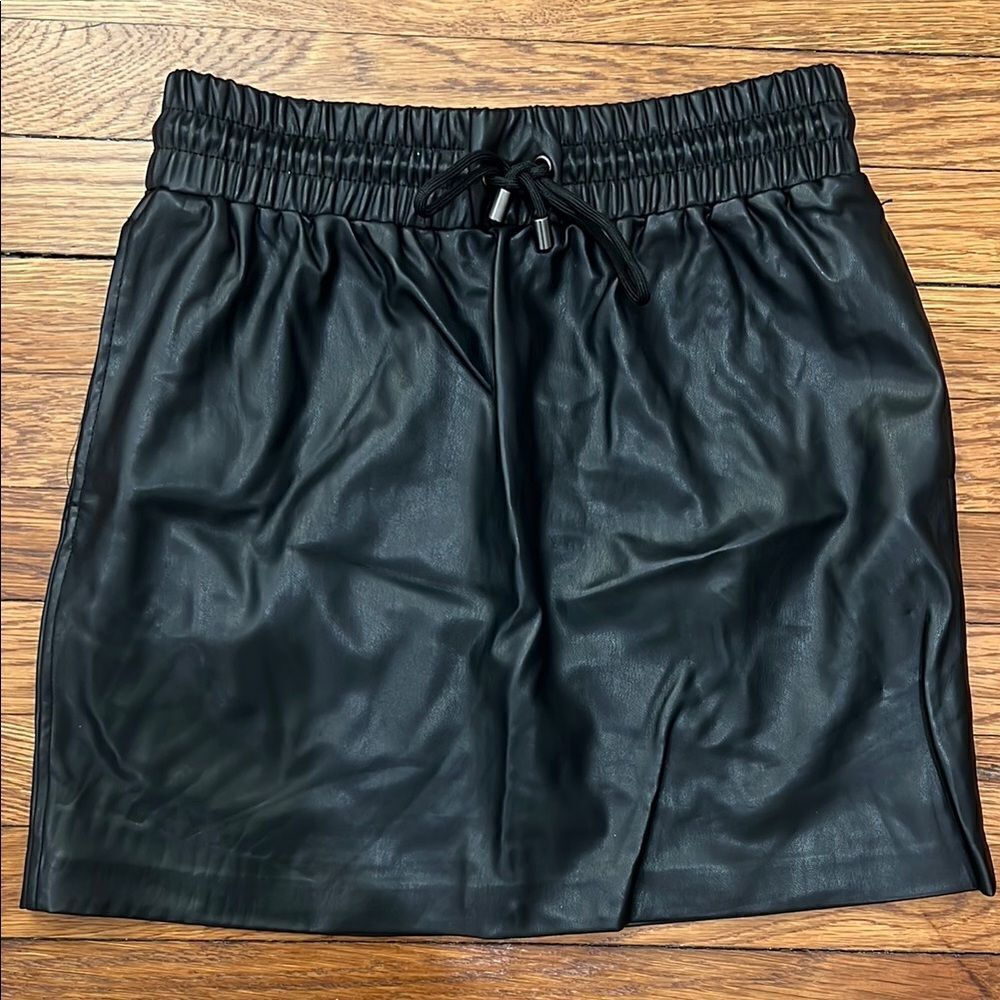 Topshop Black Smocked Mini Skirt Casual